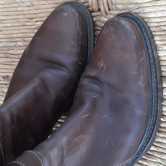 Donald J Pliner Brown Leather Ankle Boots Size 6 - Picture 8 of 8